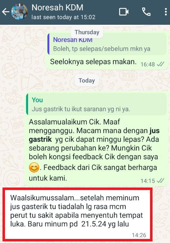 Testimoni WhatsApp 5